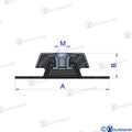 Soporte Antivibratorio 12MM (95 Kg) Mercruiser