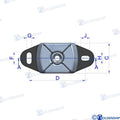 Soporte Antivibratorio 12MM (95 Kg) Mercruiser