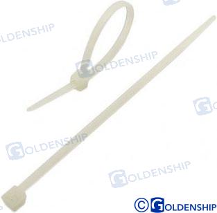 Abrazadera Nylon 533X7,6 Blanca (100) Goldenship