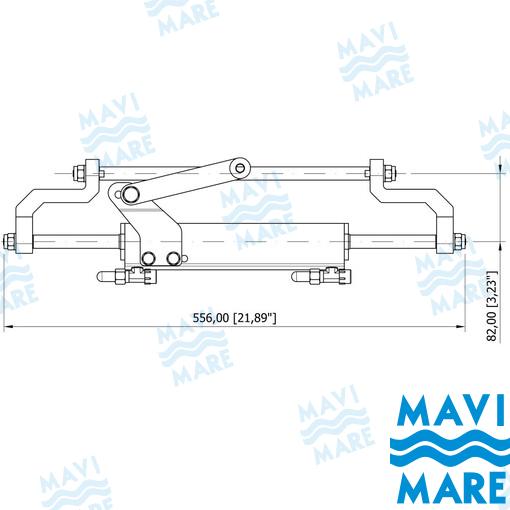 Cilindro Dir. Hidr. GS41065 Mavi Mare MC150BR