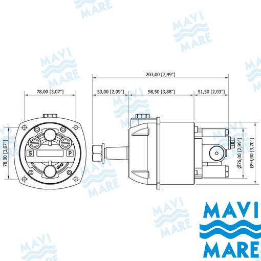 Bomba Dir. Hidraulica GM3-MRA Mavi Mare