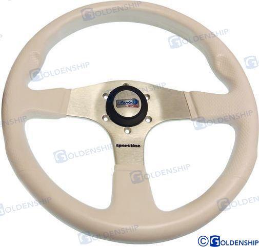 Volante Atlantic 350 Mm. Blanco Goldenship