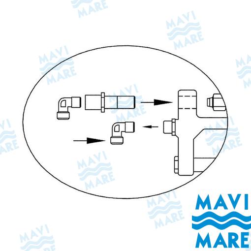 Kit Racors 90º Para MC300B Mavi Mare