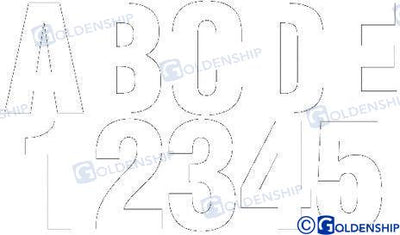 Kit Numeros Y Letras Blanco Goldenship