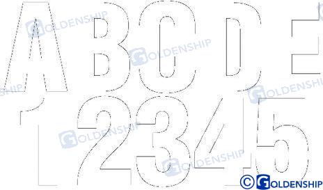 Kit Numeros Y Letras Blanco Goldenship