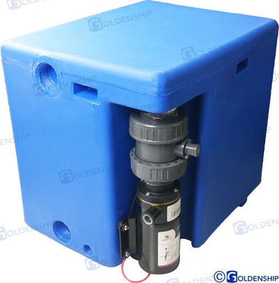 Deposito Ag.negras 56L C/macerator 24V Goldenship