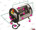 Calentador Agua Inox 80 L. - 1250 W - 2 Ati