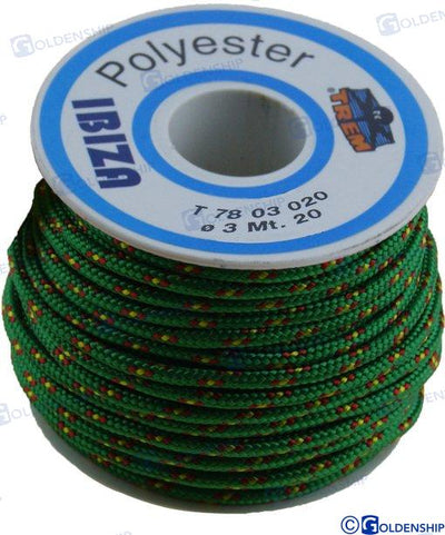 Carrete "ibiza" 2,5 Mm Verde Goldenship