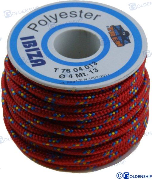 Carrete "ibiza" 3 Mm Rojo Goldenship