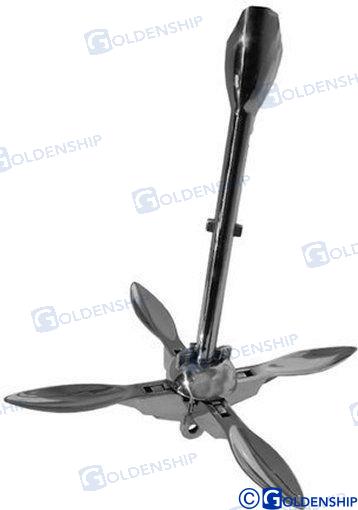 Ancla Plegable AISI316 1.5 Kg. Goldenship