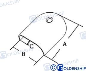 Terminal Perfil Inox 57 Mm (2) Goldenship