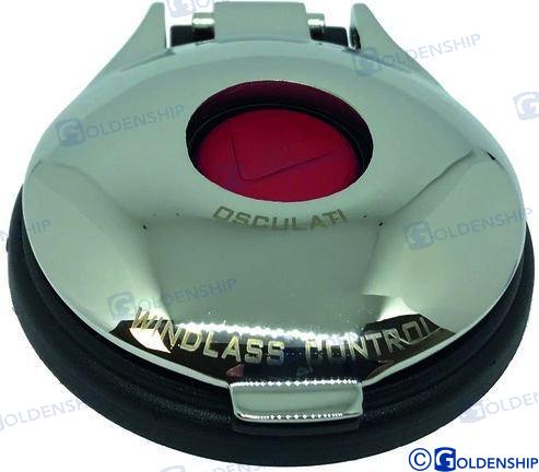 Interruptor Pie Inox Rojo Goldenship