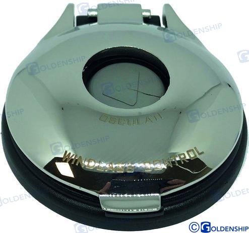 Interruptor De Pie Inox Negro Goldenship