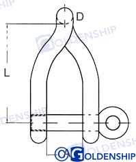 Grillete Revirado 6 Mm (15) Goldenship