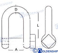 Grillete Corto C/tornillo 19 Mm (5) Goldenship