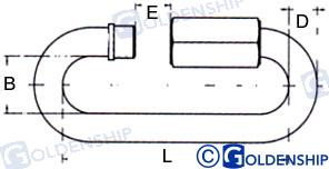 Grillete Ovalado 10 Mm (pack 15) Goldenship