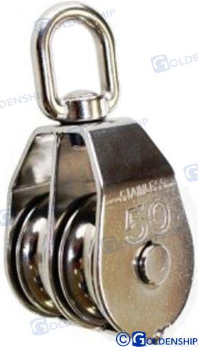 Polea Doble Giratoria 6 Mm (10) Goldenship