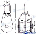 Polea Doble Giratoria 0 6 Mm Goldenship
