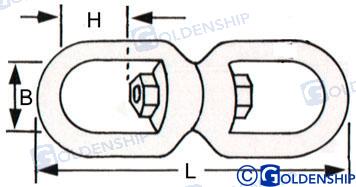 Sacavueltas Anilla-anilla 6 Mm (pack 10) Goldenship