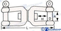 Sacavueltas Doble Grillete M-6 (10) Goldenship