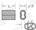 Casquillo Bronce P/cable 10MM. (2) Kong