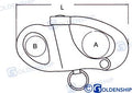 Mosqueton Driza Fijo L52 (10) Goldenship