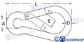 Mosqueton Abierto 10X100MM (pack 15) Goldenship