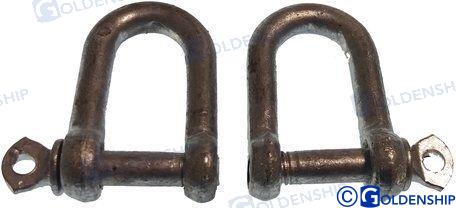 Grillete Galv. Recto 6 Mm (2) Goldenship