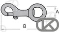 Mosqueton Bronce Girat. 110MM. Kong