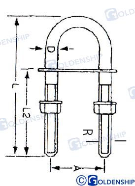 Cancamo C/ Pvc 8MM Goldenship