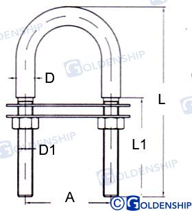 Cancamo Inox M5 (15) Goldenship