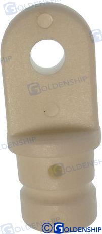 Terminal Macho Nylon Blanco 16 Mm (2) Goldenship