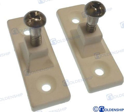 Soporte Lateral Nylon Blanco (pack 2) Goldenship