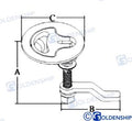 Tirador Inox Red. C/llave 63MM Goldenship