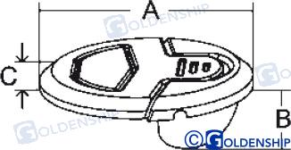 Tirador Inox Redondo 51 Mm Goldenship