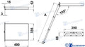 Escalera Plegable 3 Peldaños 390*88*854M Douglas Marine