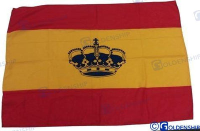 Bandera Española 70X100 C/corona Goldenship