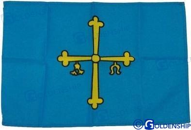 Bandera Asturias 30X45 Goldenship