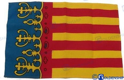 Bandera Valencia 30X45 Goldenship