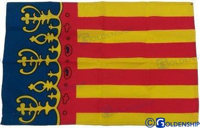 Bandera Valencia 40X60 Goldenship