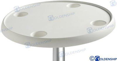 Mesa Redonda Blanca 610 Mm Goldenship