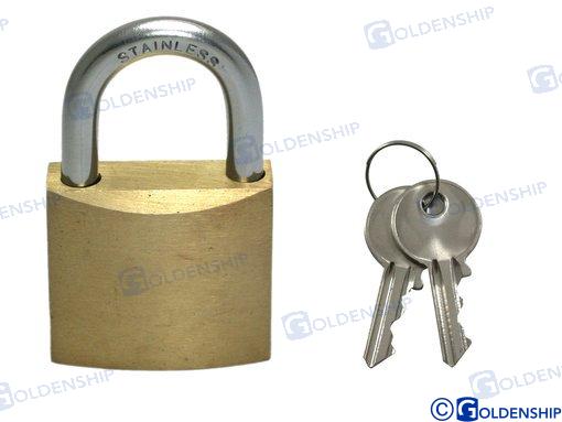 Candado Inox. 30MM Goldenship