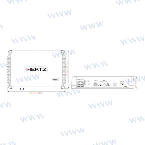 Hertz HMD1 Mono Ampli 1 X 500W