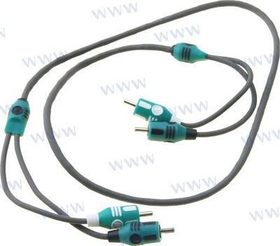 Marine Series 2-CH Rca Interconnect, 1 Kicker