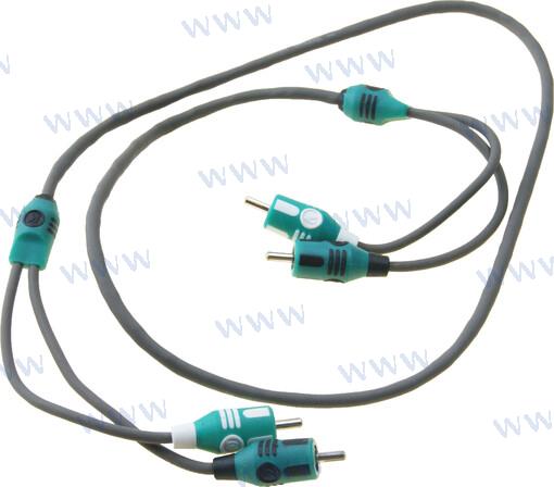Marine Series 2-CH Rca Interconnect, 1 Kicker