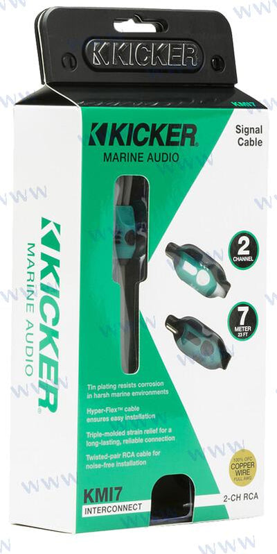 Marine Series 2-CH Rca Interconnect, 7 Kicker