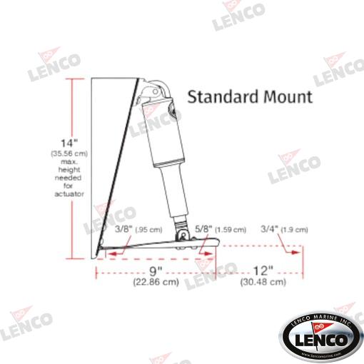 Kit Flaps 12V C/planchas 30X61 Sin Int. Lenco