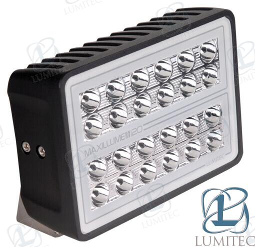 Luz Cubierta Maxillume H120 Negra Lumitec