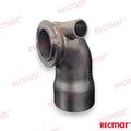 Codo Escape Inox Yanmar 119574-13530
