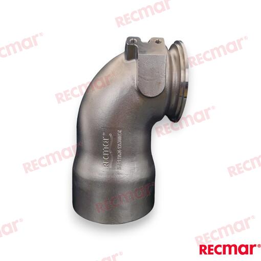 Codo Escape Inox Yanmar 119574-13530